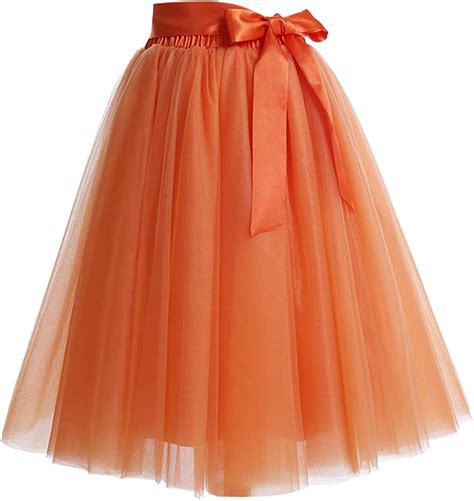 Dresstells Tulle Skirts For Women Knee Length Long Adult Tutu Layered