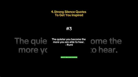 Uncover The Power Of Strong Silence Quotes 4 Strong Silence Quotes To