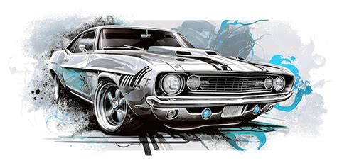 How To Draw A Muscle Car Step By Step