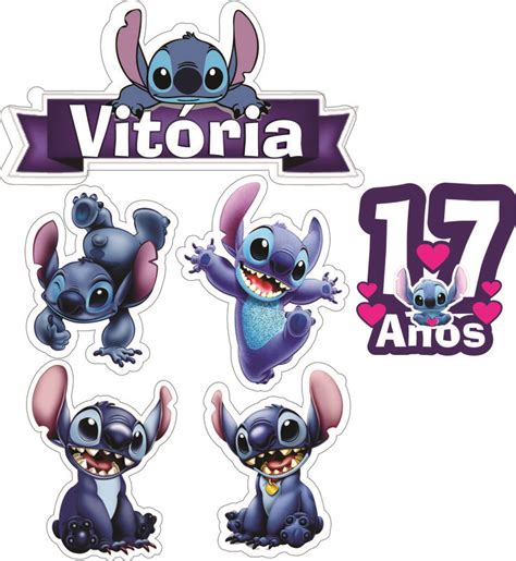 Topo De Bolo Festa Tema Lilo E Stitch Stitch Disney Lilo And