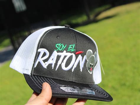 Soy El Raton Snapback Trucker Cap Black And White Etsy