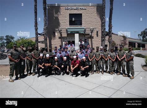 Marines And Sodexo Employees With The Gonzales Dining Facility At