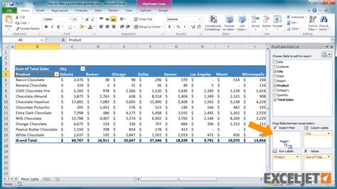 How To Filter Source Data In Pivot Table Printable Forms Free Online