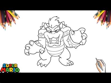 COMO DESENHAR O BOWSER HOW TO DRAW BOWSER YouTube