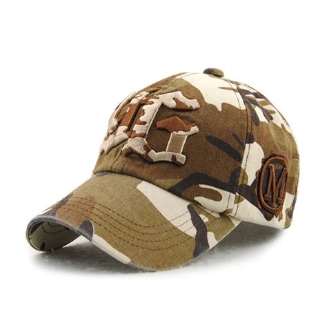 Camouflage Mens Baseball Cap Women Branded Cap Snap Back Camo Hats High