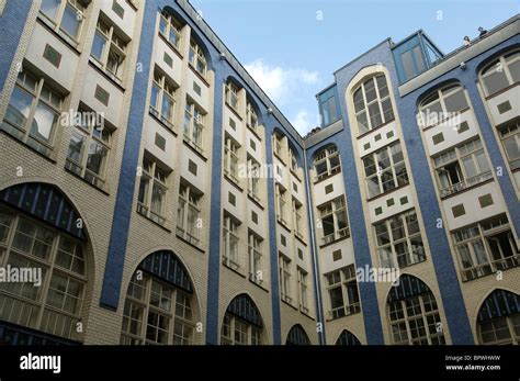 Architecture Detail In The Courtyard Of The Hackesche H Fe Stock Photo