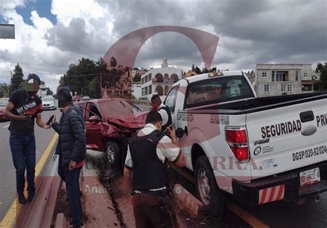 Un Lesionado Deja Choque Frontal En La Tlaxcala Apizaco Cuarto De