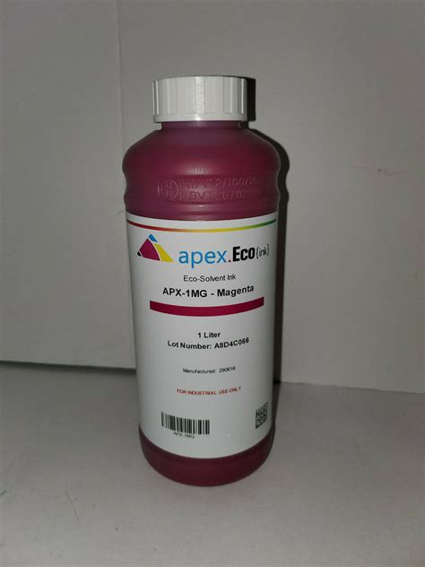 New Apex Eco Solvent Ink Roland Mimaki Mutoh Printer Magneta Liter