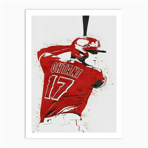 Shohei Ohtani Art Print by DoubleT - Fy