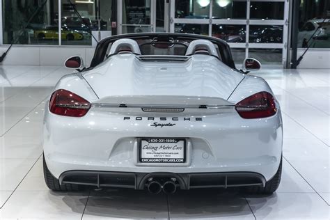 Used 2016 Porsche Boxster Spyder Rare Only 4900 Miles Manual Transmission 375hp For Sale