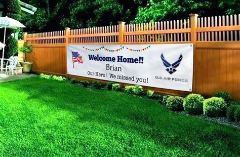 Welcome Home Banner Military Banner Military Homecoming Good Luck