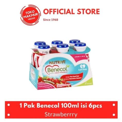 Jual 1 PAK NUTRIVE BENECOL STRAWBERRY 6 X 100 ML Shopee Indonesia