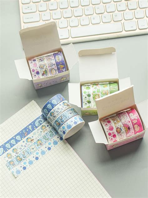 Colorful Cartoon Washi Tape Set