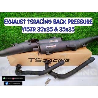 Ts Racing Exhaust Super Back Pressure Rsx Y Zr X Mm Mm Senyap