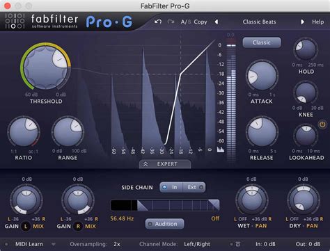 教程Fabfilter Pro G肥波门限效果器介绍与使用教学 蝙蝠音乐 哔哩哔哩