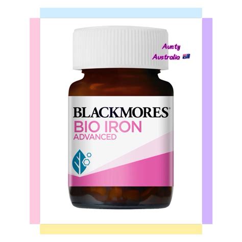 Blackmores Bio Iron Advanced Energy Tablets 30 Pack Shopee Malaysia