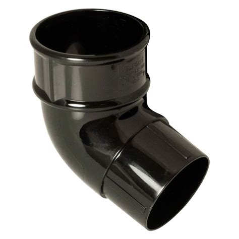 Floplast Black Mm Round Downpipe Offset Bend Selco