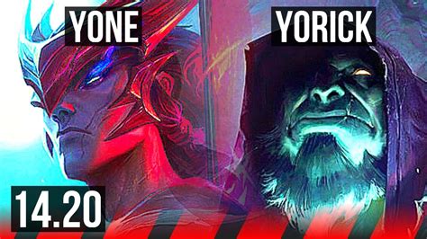 YONE Vs YORICK TOP 8 Solo Kills 12 1 1 Legendary NA Master 14