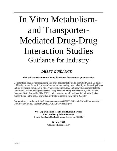 Pdf In Vitro Metabolism And Transporter Mediated Drug In Vitro