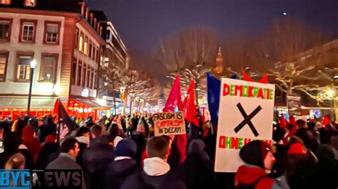 Friedliche Demonstration In Mainz Ber Menschen Setzen Zeichen