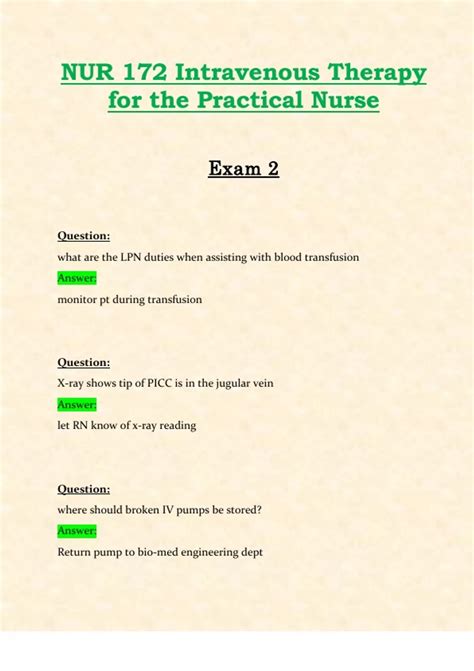 Exam Nur Nur Latest Updates Study Bundle