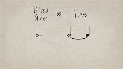 Dotted Notes And Ties Rhythm In Music Pt 3 YouTube