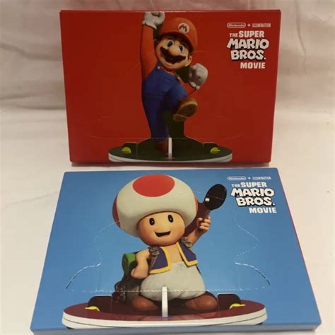 MCDONALDS HAPPY MEAL The Super Mario Bros Movie 3D Cardboard Toys X 2