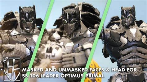 D Printed Interchangeable Faceplates Head For Transformers Studio