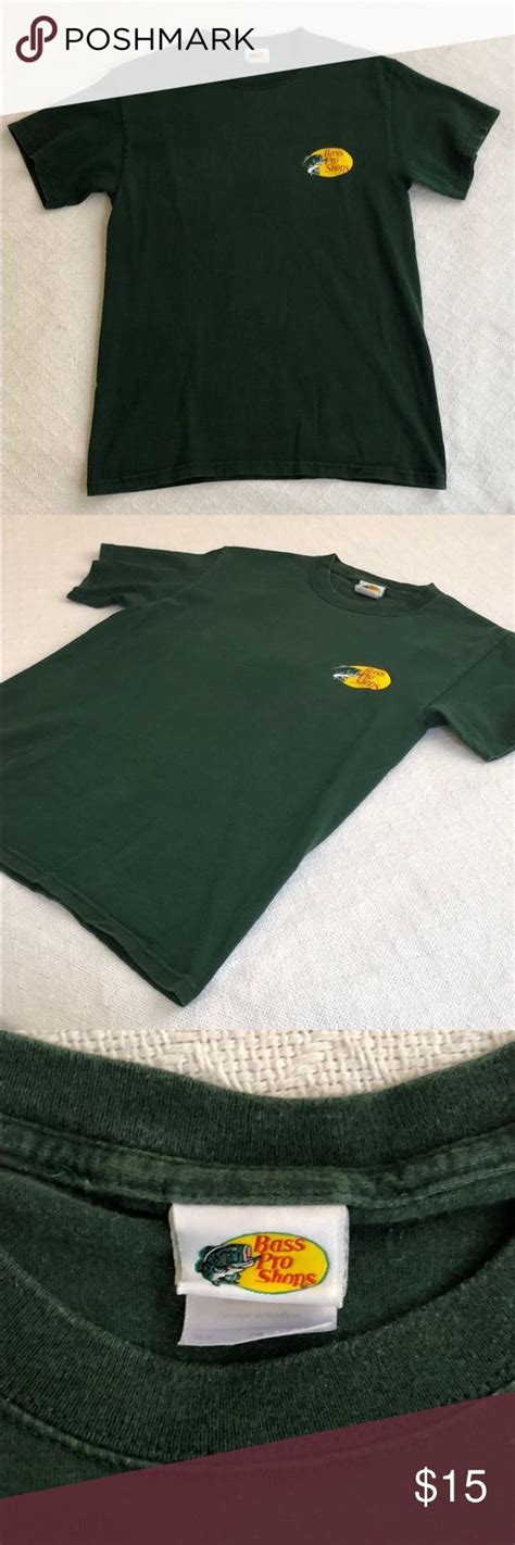 Bass Pro Shops Crew Neck T Shirt Unisex Hunters Green Little To No Signs Of Wear 100 Cotton