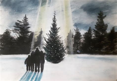 The Griswald family tree. Wet charcoal and pastels by me. : r/drawing