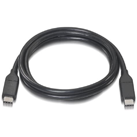 Nanocable Cable USB 3 1 Tipo C A USB Tipo C Macho Macho Negro 1m