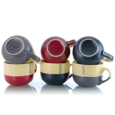 Elama 18-fl oz Stoneware Travel Mug Set (6-Pack)- Assorted 849109546M ...