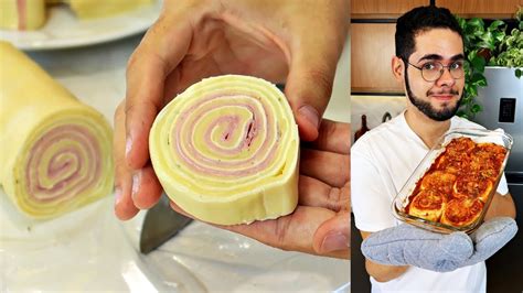 RONDELLI DE PRESUNTO E QUEIJO MAIS FÁCIL DO MUNDO FEITO MASSA DE