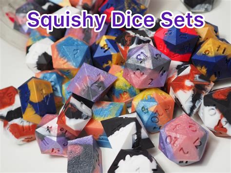 Squishy Dice Set Dnd Dnd Ts Dnd Dice Set Dice Dice Set Giant Dice