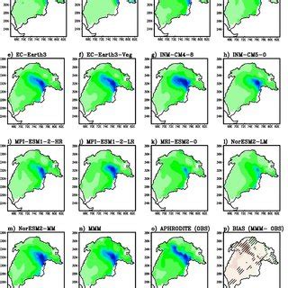 Spatial Distribution Of The Summer Monsoon JJAS Rainfall Mm Day As