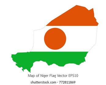 Niger Map Flag Vector Editable Flags Stock Vector (Royalty Free) 1892724250