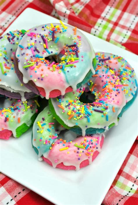 Rainbow Unicorn Sprinkles Donuts Recipe Not Quite Susie Homemaker