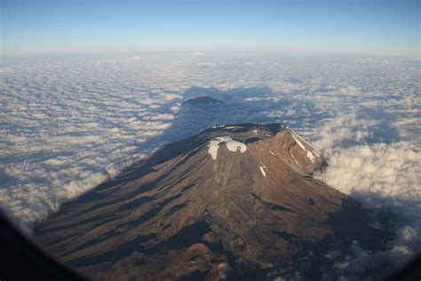 An Aerial View Of Summit Of The Mount Kilimanjaro Taken F Flickr