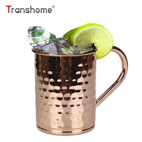 Transhome Kubki Moscow Mule Ml Kubek Ze Stali Nierdzewnej Br Z Mied