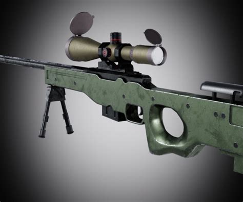 Artstation Awp L96a1 Pbr Low Poly Game Ready Resources