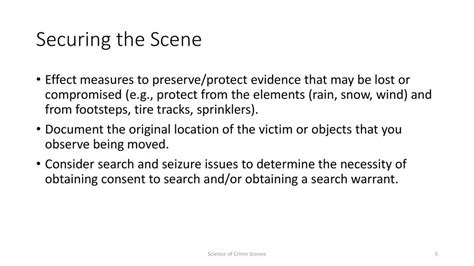 Science Of Crime Scenes Ppt Download