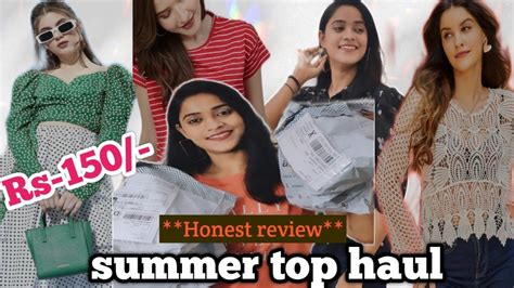 Meesho Summer Top Tryonhaul Starting From Ajio Top Haulamazon Top