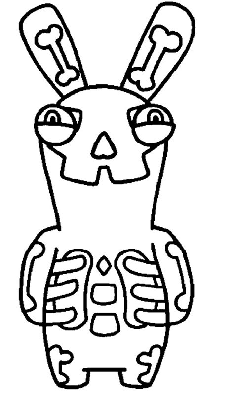 Skeleton Rabbid Stumble Guys Coloring Page Coloring Home