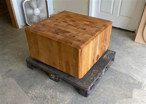 Butcher Block Table - Greg Brown - Cabinetmaker and Carver