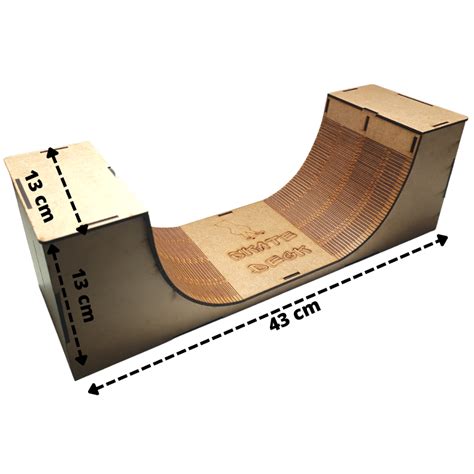 Pista Rampa Skate De Dedo Madeira Mdf Deck Fingerboard Profissional 42