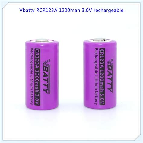 Aliexpress Buy Vbatty Cr A Mah V Rechargeable Lithium