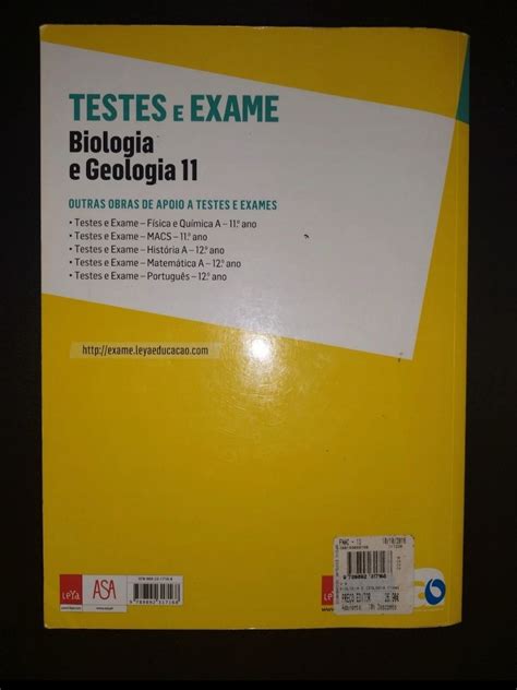 Testes E Exames De Biologia E Geologia 11 Ano Caires OLX Portugal