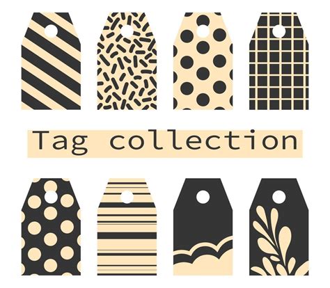 vector patterned tag collection  vector art  vecteezy