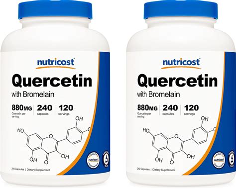 Amazon Nutricost Quercetin Mg Caps With Bromelain