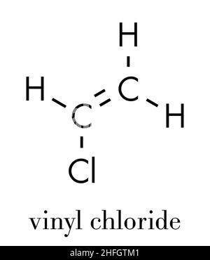 Polyvinyl Chloride PVC And Vinyl Chloride Monomer Molecule